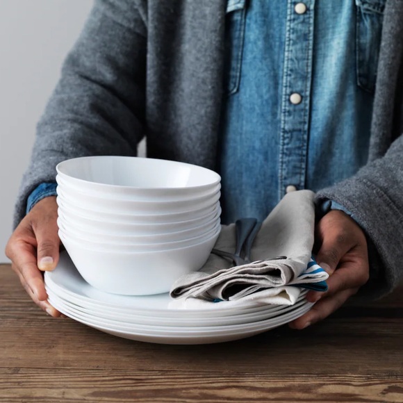 2 OFTAST White Plates 9 ¾ " - Picture 3 of 5